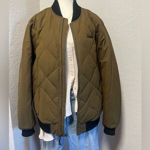 Down filled quilted jacket- Seattle embroidered, men’s XL